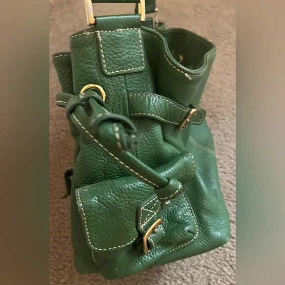 Green Leather MAXX Shoulder Bag - Picture 10 of 10